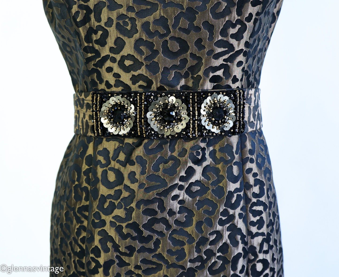 1990s Leopard Dress & Jacket Set, Medium