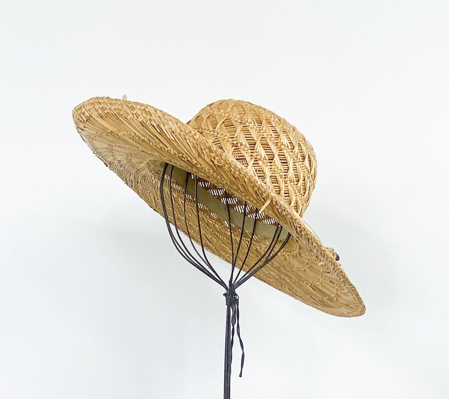 1980s Lord & Taylor Wide Brim Straw Hat