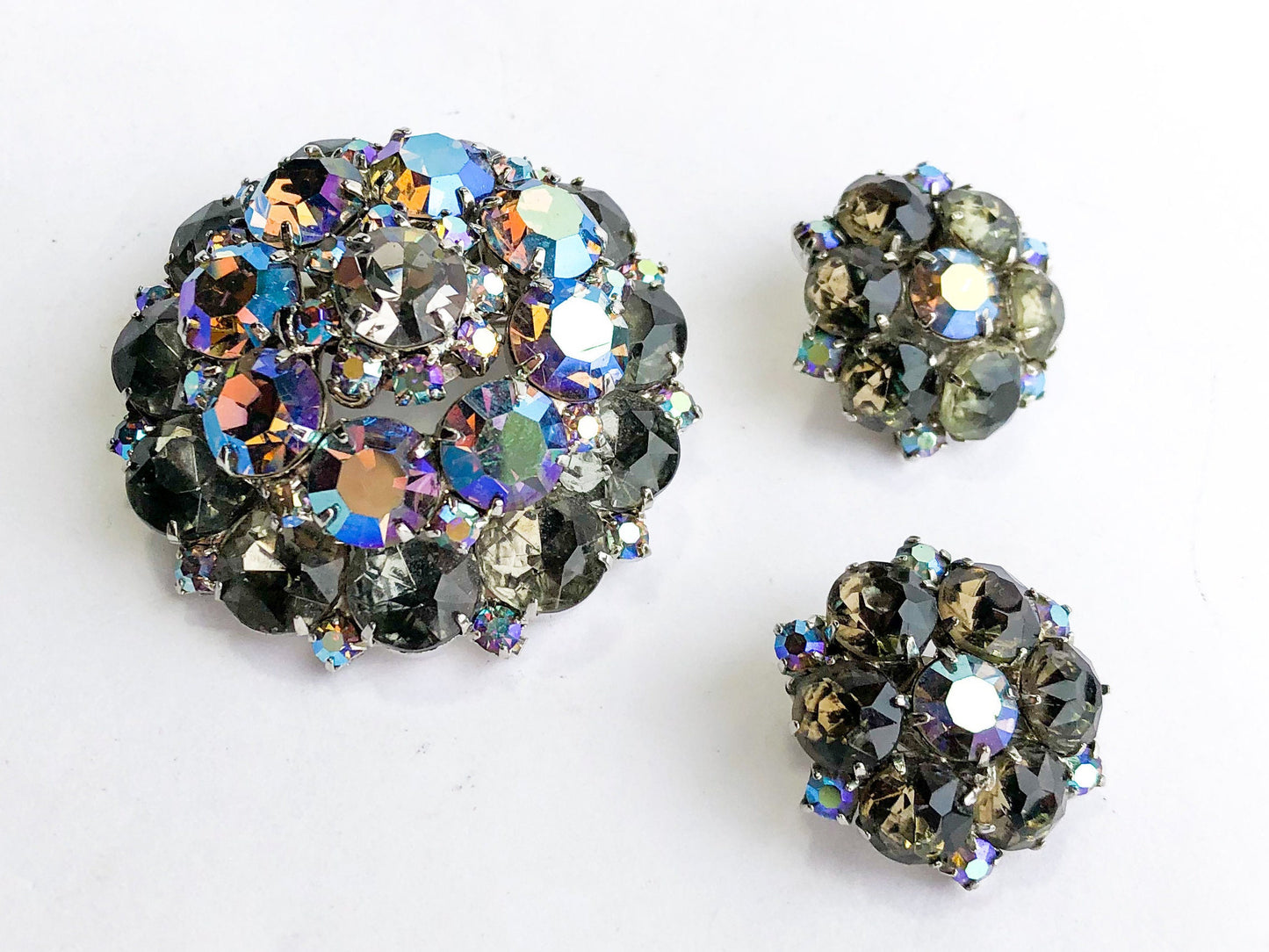 1950s Juliana Brooch & Earrings Set