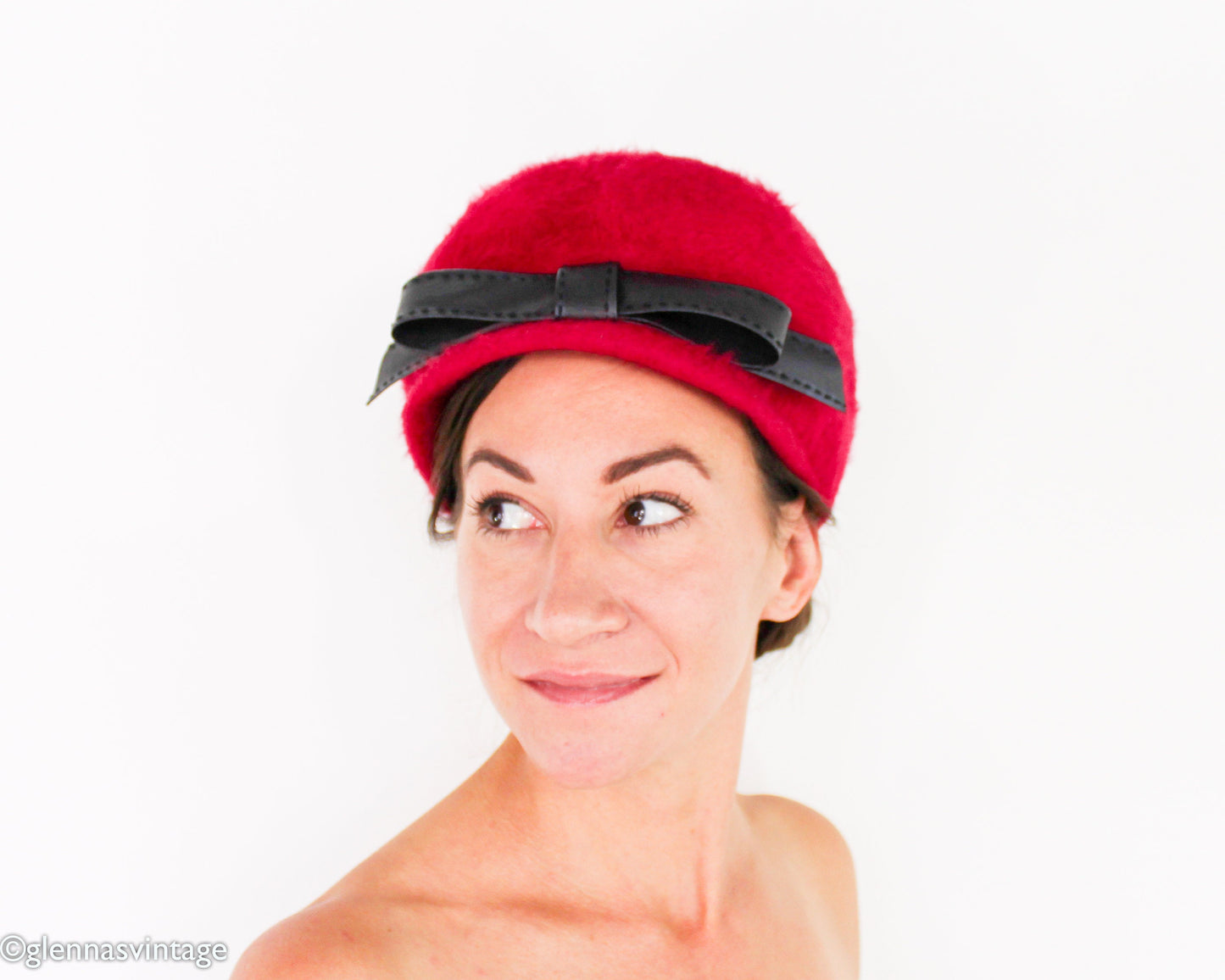 1960s Fuchsia Mohair Bubble Hat