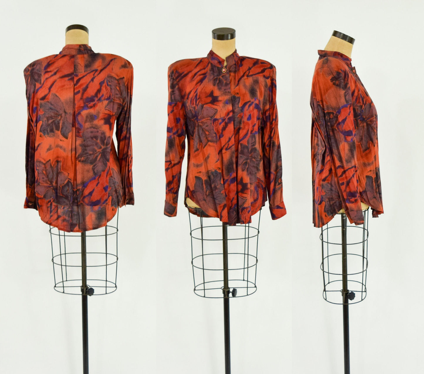 1980s Floral Skirt Set, , Large