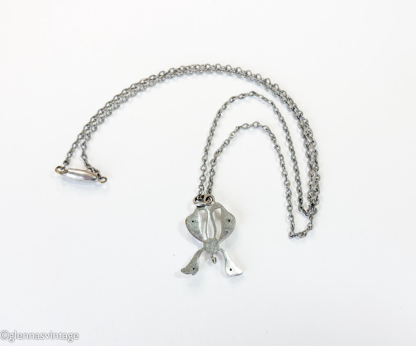 1930s Silver Delicate Necklace | Silver Pendant