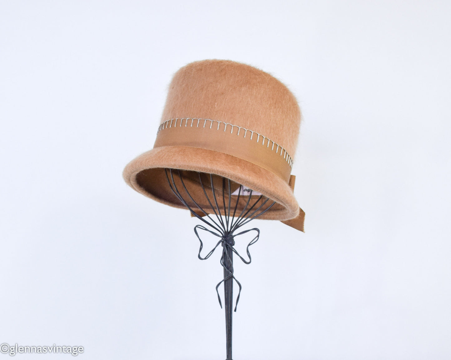 1960s Tan Mohair Wool Hat