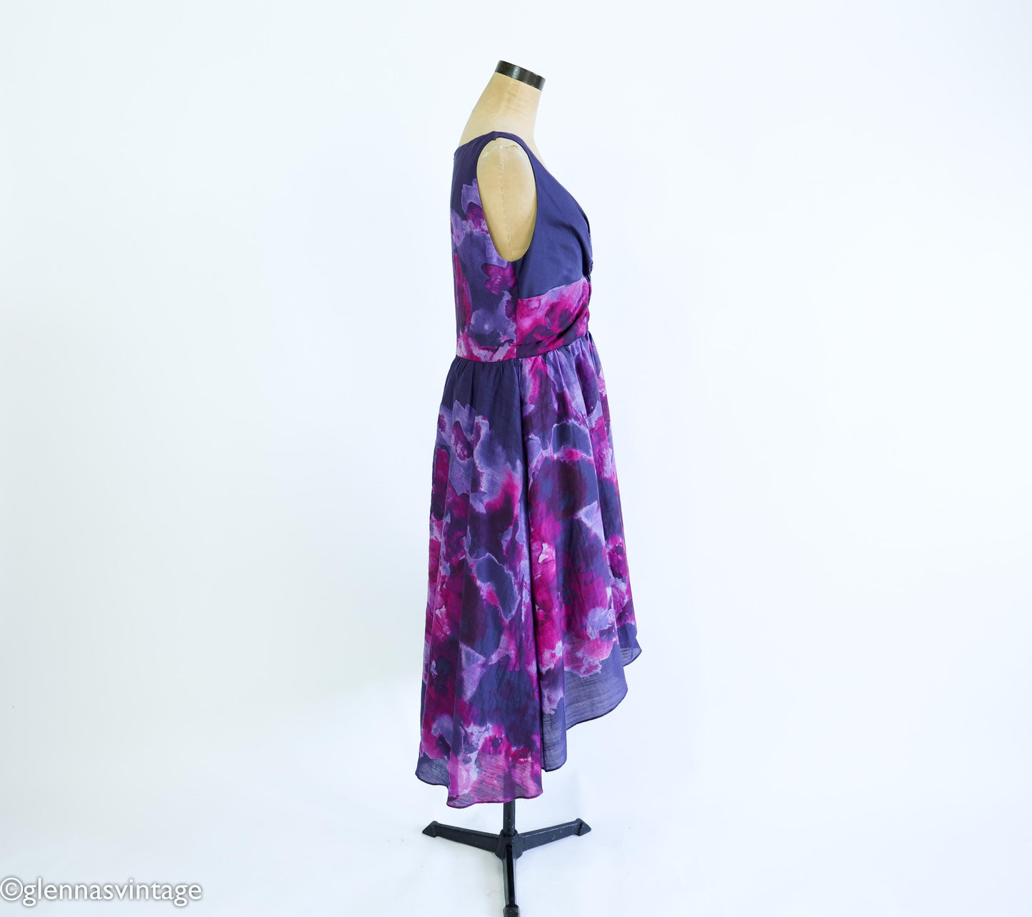 1990s Purple Tie Dye Sundress, Medium