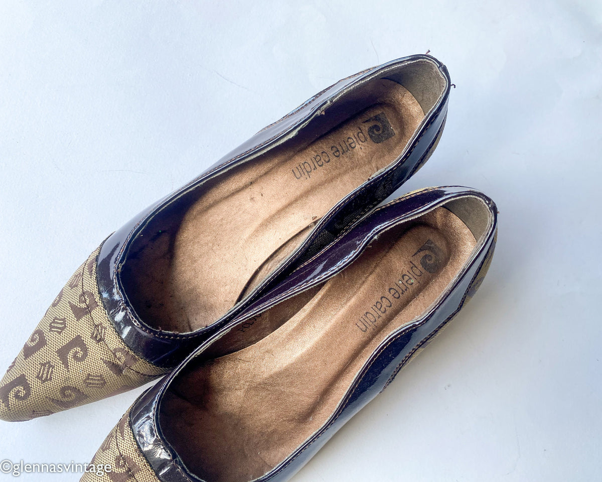 1980s Brown Leather Pumps | Pierre Cardin, US 6
