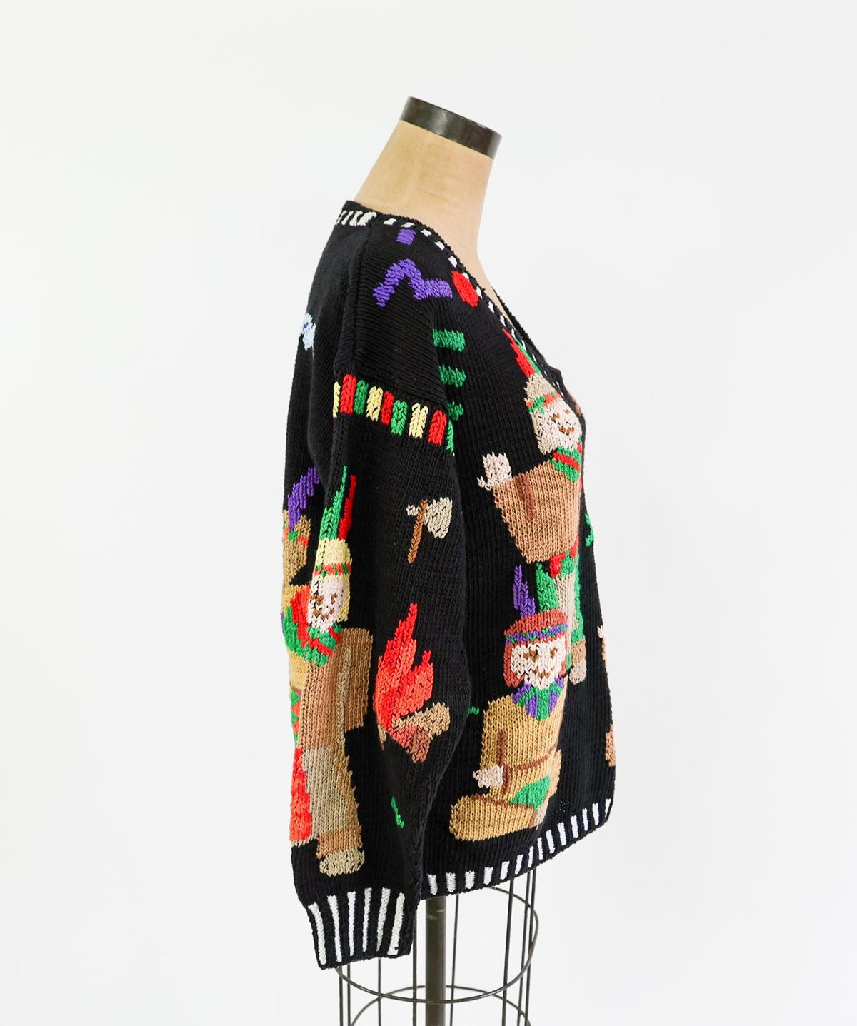1980s Berek Native American Inspired Sweater,  Large