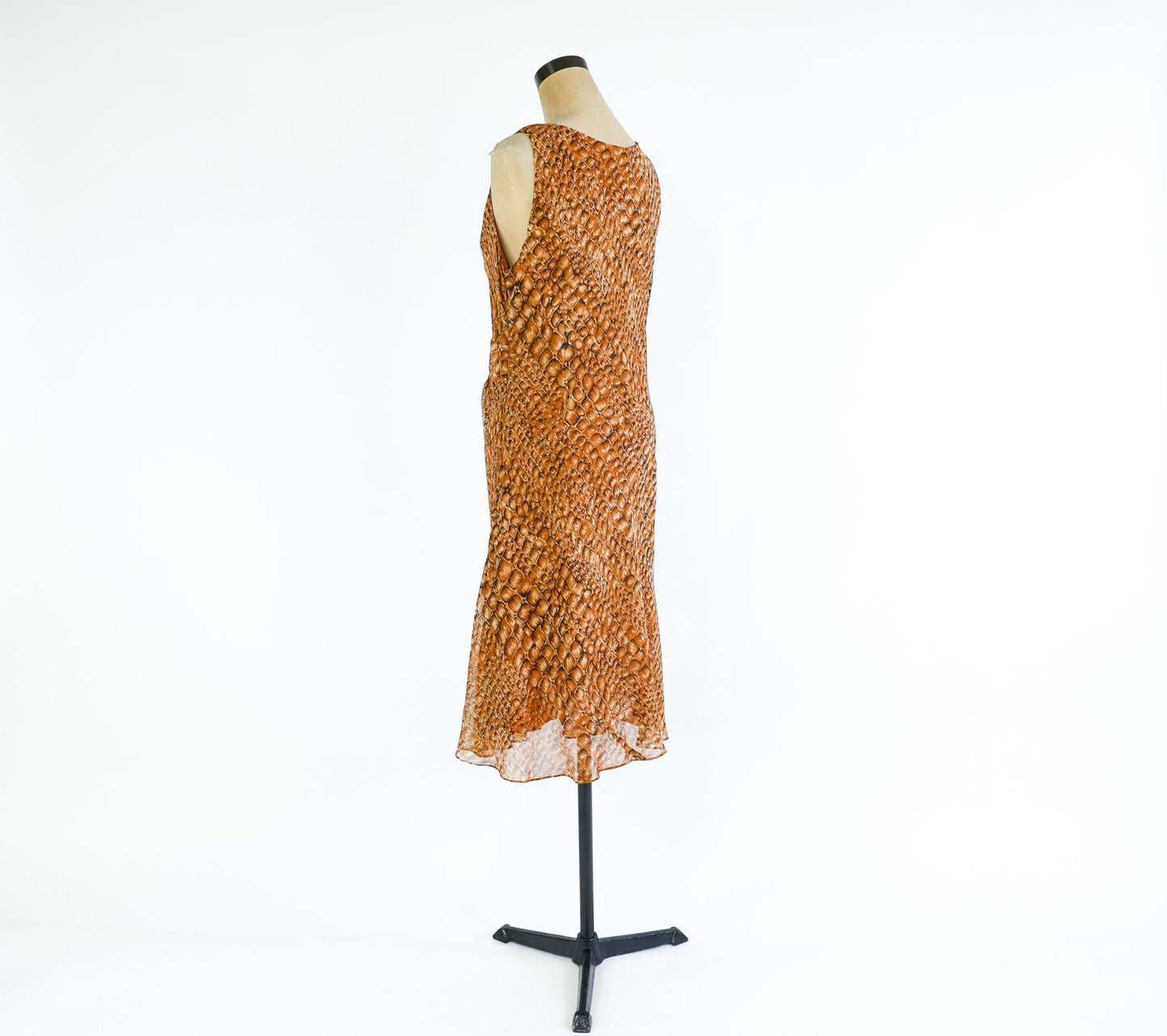 1990s Brown Reptile Print Dress | Jones New York , Large