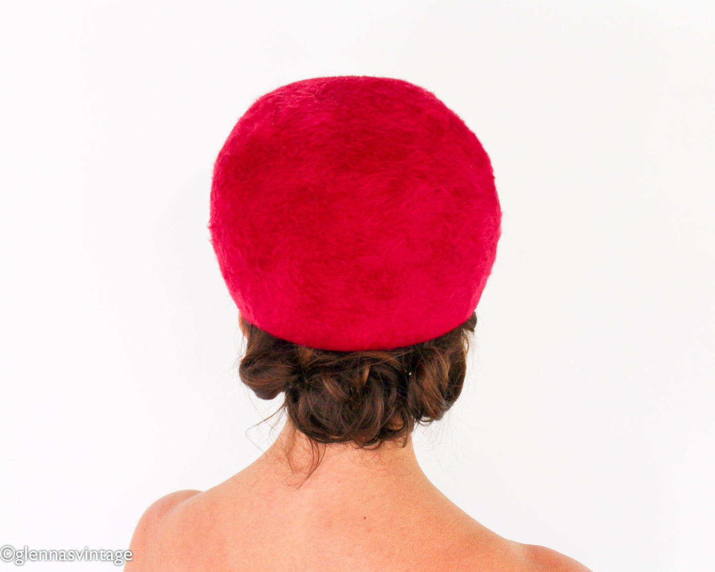 1960s Fuchsia Mohair Bubble Hat