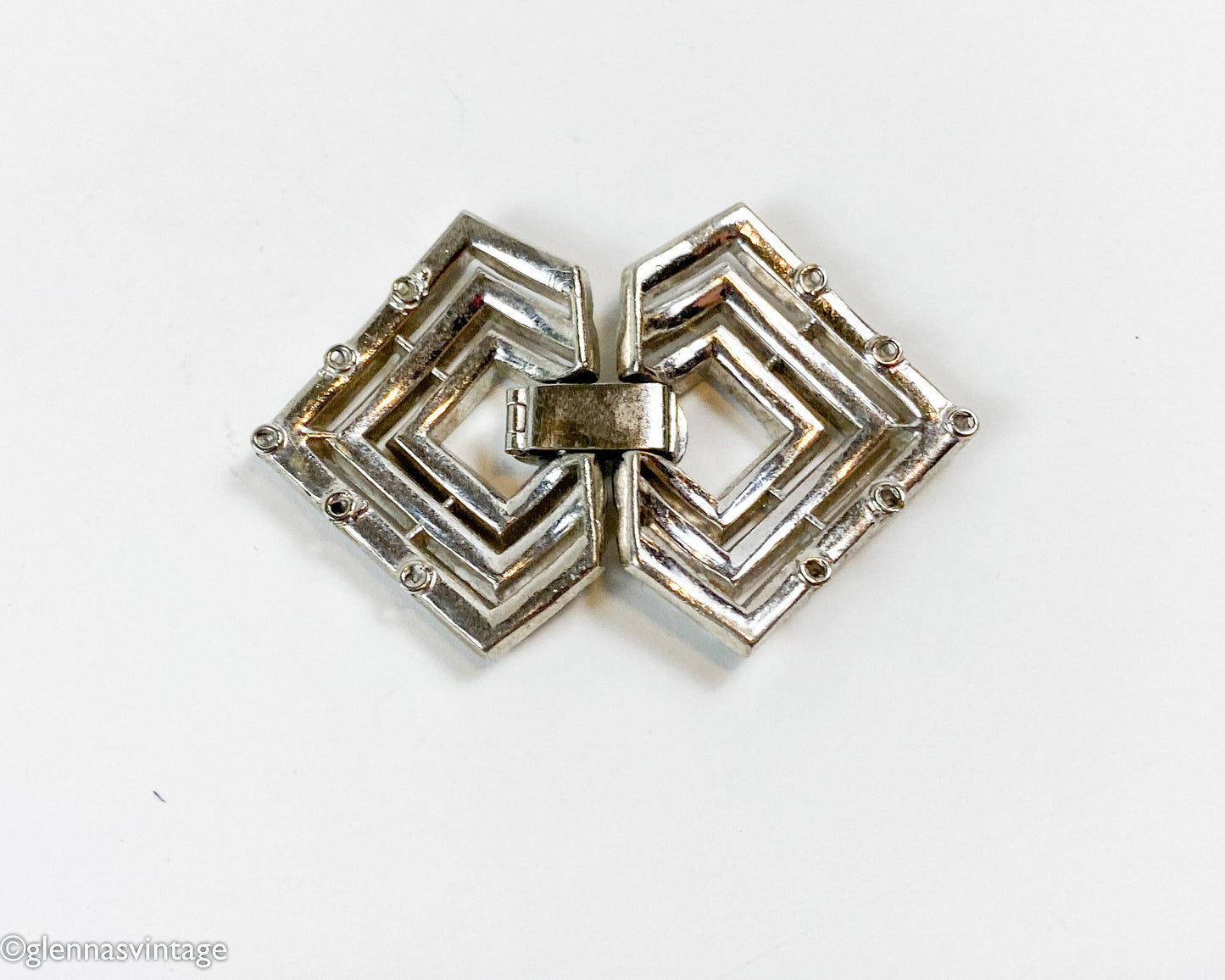 1950s Rhinestone Jewelry Clasp | Bracelet/ Necklace Clasp | Belt Buckle