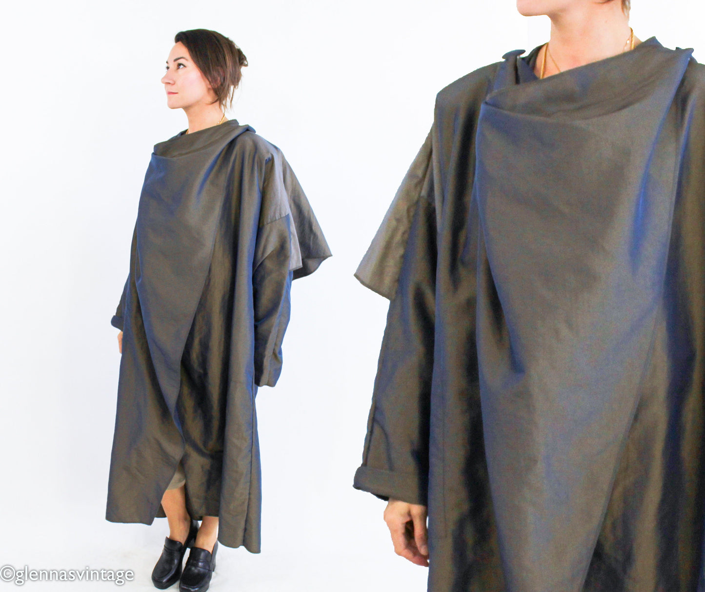 1990s Bronze Oversized Rain Jacket , , Large