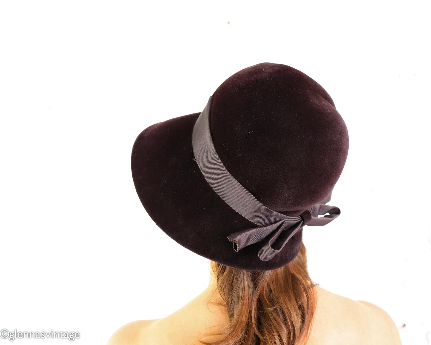1960s Brown Wool Bucket Hat, Made in France