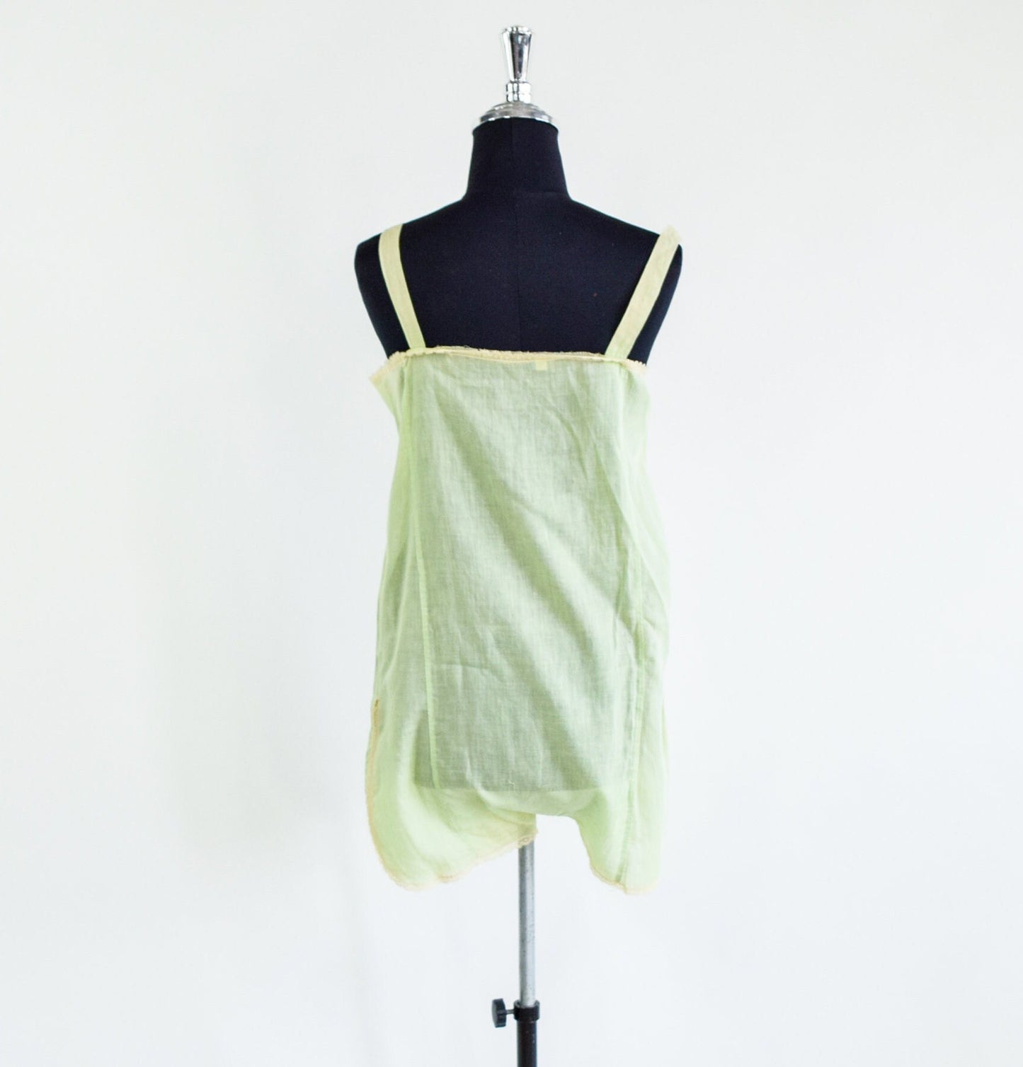 1920s Mint Green Cotton Romper Lingerie, Medium