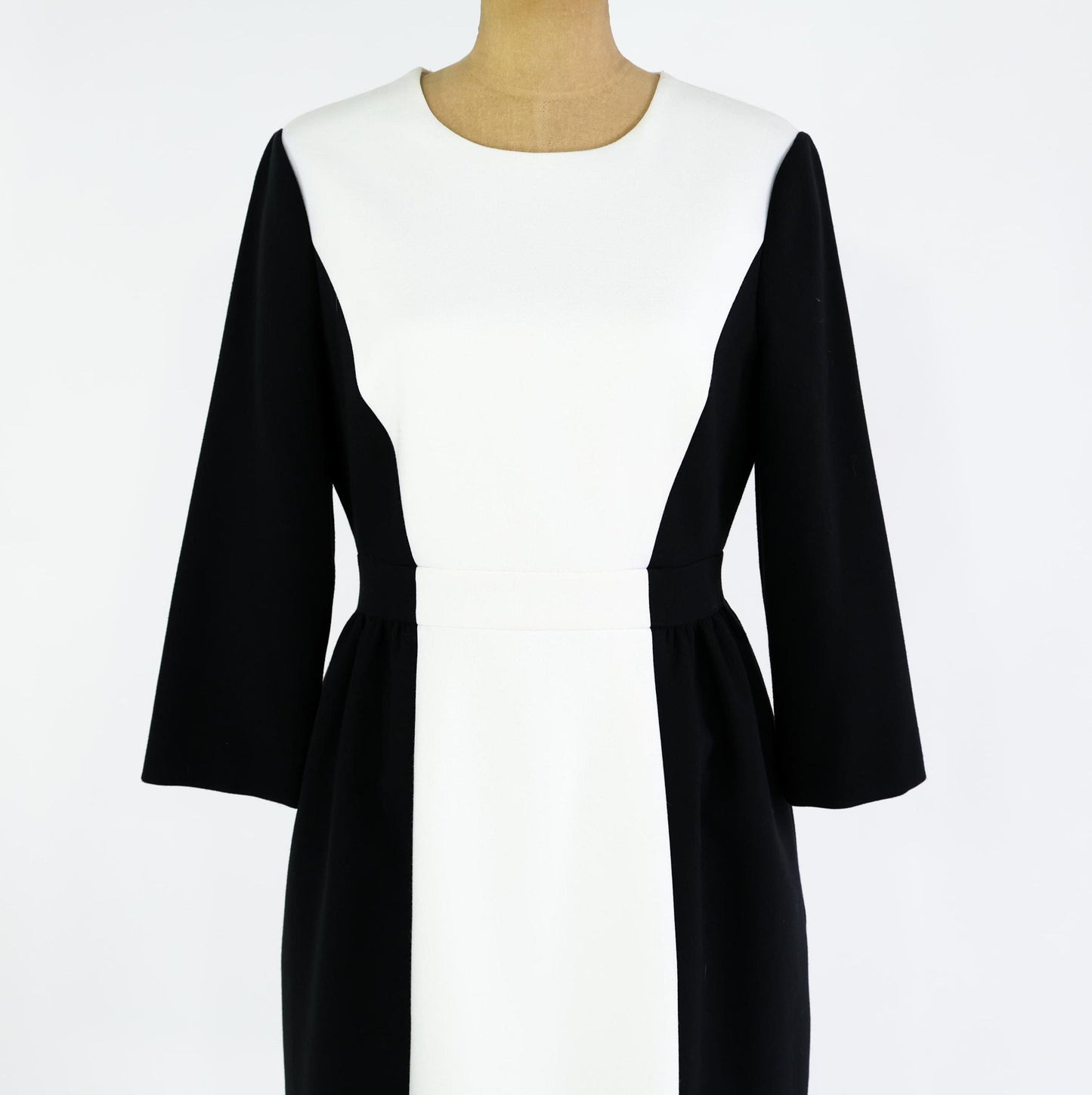 Kate Spade Black & White Dress | Color Block Sheath Dress, Medium